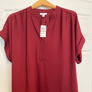 Charter club carriage red blouse